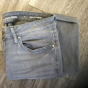 Calvin Klein Soft Black Slim Boyfriend Jeans Size 6